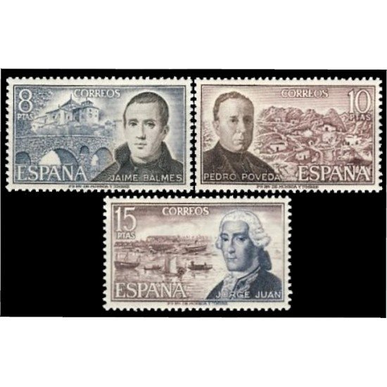 España Spain 2180/82 1974 Personajes Españoles MNH España Spain 2180/82 1974 Personajes Españoles MNH
