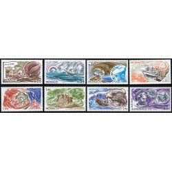 Monaco  1125/32  1978 150º Aniv. de Julio Verne-ilustraciones- Lujo