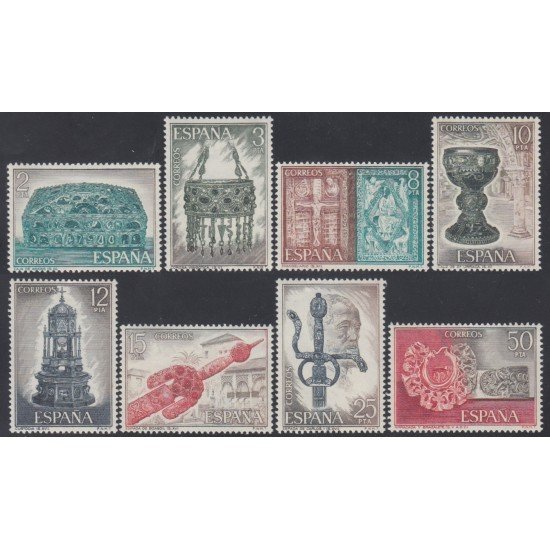  España Spain 2252/53 SH 1975 Exposición Mundial de Filatelia Orfebrería Española Hojitas cortadas MNH