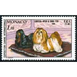 FAU4 Monaco Nº 1232 1980 Expo. canina inter.Monte Carlo perros pequineses-Lujo FAU4 Monaco Nº 1232 1980 Expo. canina inter.Monte Carlo perros pequineses-Lujo