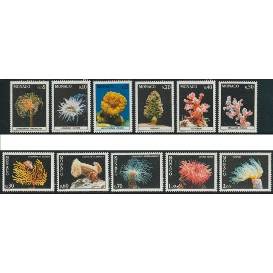 FL2/S Monaco Nº 1253/63 1980 Serie-Fauna del Mediterráneo-Lujo FL2/S Monaco Nº 1253/63 1980 Serie-Fauna del Mediterráneo-Lujo