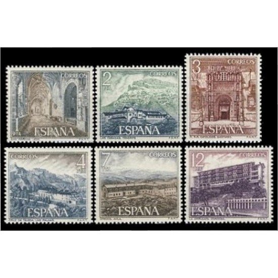 España Spain 2334/39 1976 Serie turística de Paradores Nacionales MNH
