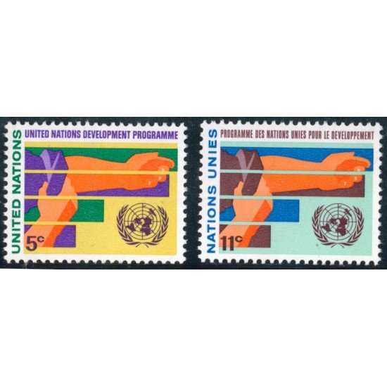 Naciones Unidas  New York  Nº 161/62   1967  Programa de desarrollo Símbolo Lujo