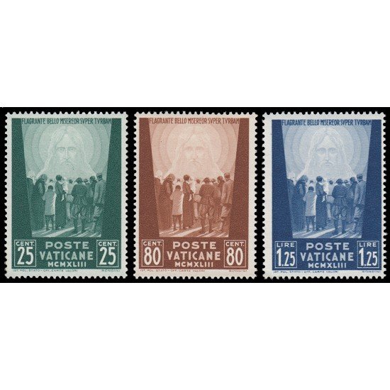 Vaticano 102/04 1943 A favor víctimas de la guerra MH Vaticano 102/04 1943 A favor víctimas de la guerra MH