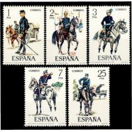España Spain 2423/27 1977 Uniformes Militares MNH España Spain 2423/27 1977 Uniformes Militares MNH