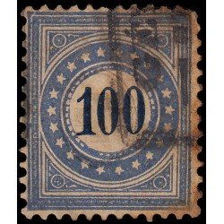 Suiza Switzerland Tasa 8 1878 Cifra azul Usado
