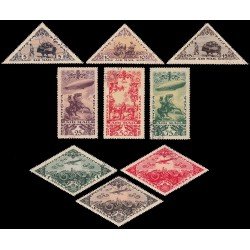 Tuvá Aéreo 10/18 1936 15 aniv. de la República Matasellos a favor MNH