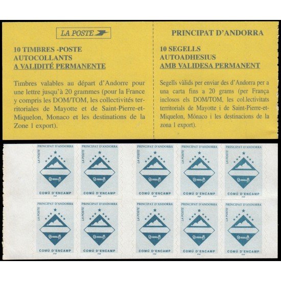 Andorra Francesa Carnet 7 1997 Municipio de Encamp