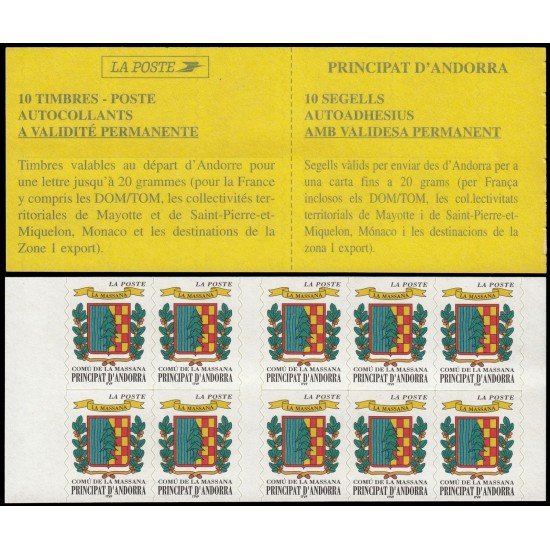 Andorra Francesa Carnet 9 1999 Municipio de La Massana