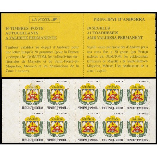 Andorra Francesa Carnet 8 1998 Municipio de Ordino