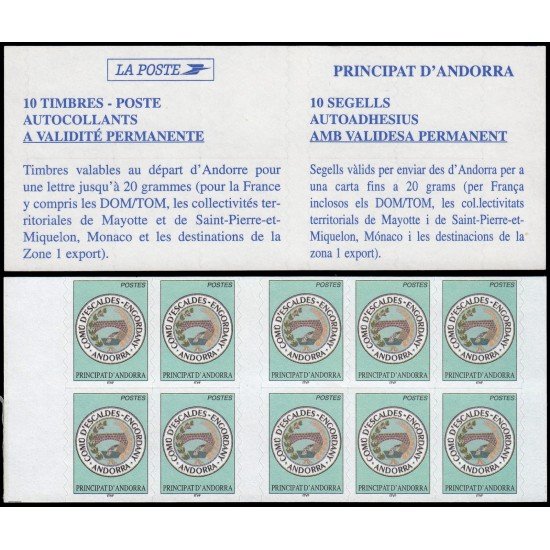 Andorra Francesa Carnet 12 2003 Municipio de Escaldes-Engordany