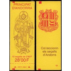 Andorra Francesa Carnet 5 1993 Tipo Blasón de Andorra