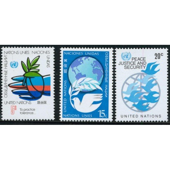 FAU2/S Naciones Unidas New York Nº 296/99 1979 Serie Símbolos Lujo FAU2/S Naciones Unidas New York Nº 296/99 1979 Serie Símbolos Lujo