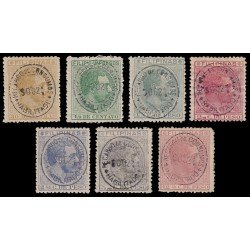 Filipinas Philippines Fiscales 1/4 6/8 1880-89 MH y Sin goma