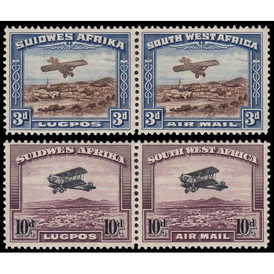 África Sudoccidental A 5/8 1931 Monoplano y biplano Pares horizontales MH