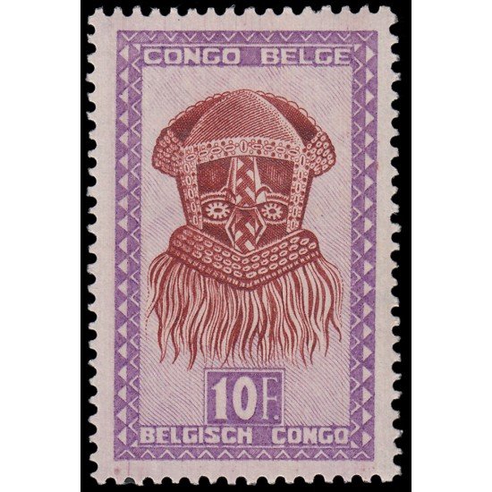 Congo Belga 292 1948-51 Arte indígena MNH