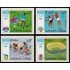 Ajman Aéreo 28 (4 valores) 1968 Juegos olímpicos de México MNH