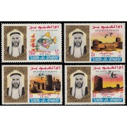 Umm Al Qiwain Servicio Aéreo 1/4 1965 Jeque Ahmed bin Rashid MNH