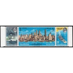Sharjah Aéreo 22/24 1964 Exposición internacional de Nueva York MNH