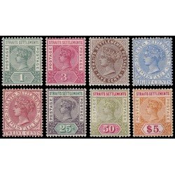 Malaysia Malasia Malaca 65/74 1892-01 Victoria MH