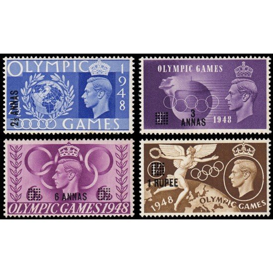 Mascate ODQ 10/13 1948 Juegos olímpicos de Londrres MNH