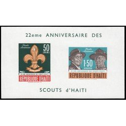 Haití HB 19 1962 22 aniv. de los scoltas en Haitianos MNH