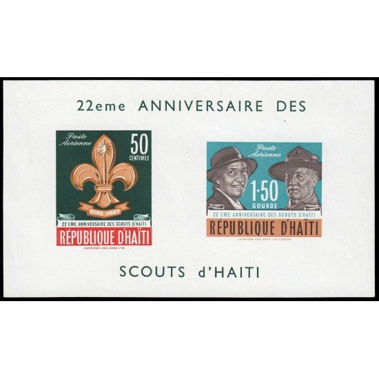 Haití HB 19 1962 22 aniv. de los scoltas en Haitianos MNH