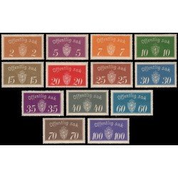 Noruega Servicios 9/21A 1933-37 MH