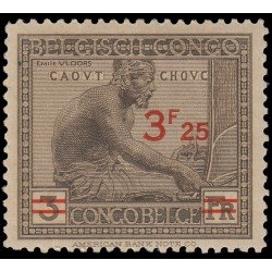 Congo Belga 161A 1931-32 Sellos de 1923-25 con sobrecarga MH