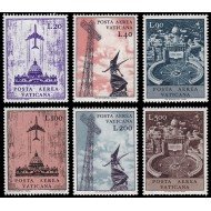 Vaticano Aéreo 47/52 1967 Avión MNH Vaticano Aéreo 47/52 1967 Avión MNH