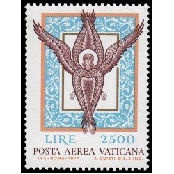 Vaticano Aéreo 59 1974 Angel de la Basílica de St. Marcos Venecia MNH