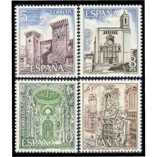 España Spain 2527/30 1979 Paisajes y Monumentos MNH