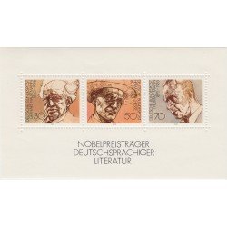 Alemania Federal Germany HB 15 1978 Premios Nobel de literatura en lengua alemana MNH Alemania Federal Germany HB 15 1978 Premios Nobel de literatura en lengua alemana MNH