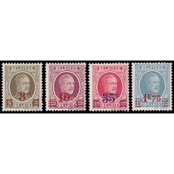 Bélgica 245/48 1927 Sellos de 1921-27 Alberto I MNH