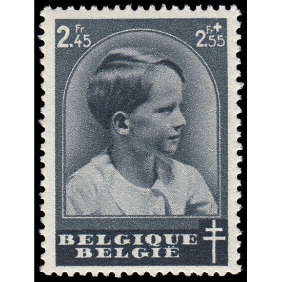 TEN/S Bélgica 446 1937 Día del sello Efigie del príncipe Baudouin MNH TEN/S Bélgica 446 1937 Día del sello Efigie del príncipe Baudouin MNH