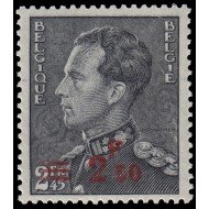 Bélgica 478 1938 Sello de 1936-37 Leopoldo III con sobrecarga MNH Bélgica 478 1938 Sello de 1936-37 Leopoldo III con sobrecarga MNH