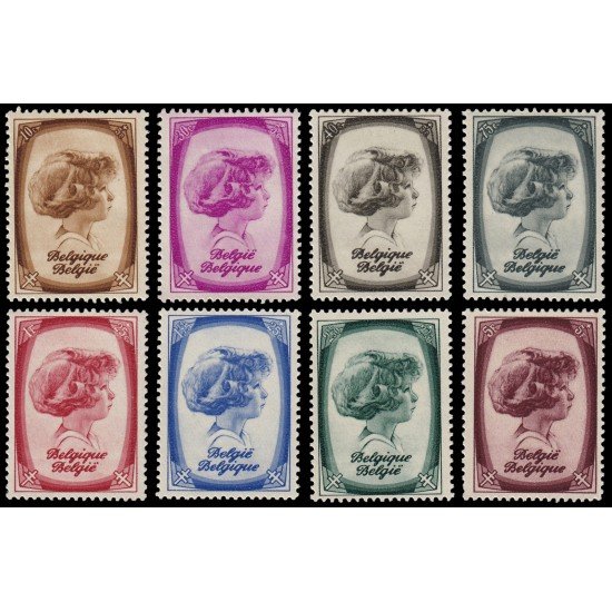 Bélgica 488/95 1938 Efigie del príncipe Alberto de Lieja MNH Bélgica 488/95 1938 Efigie del príncipe Alberto de Lieja MNH