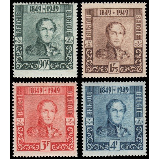 MI2 Bélgica Belgium Nº 807/10  1949 Cent. del sello Lujo  MH
