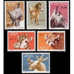 FAU1 Bélgica Belgium Nº 1182/87 1961 Fauna Animales del zoo de Amberes Lujo FAU1 Bélgica Belgium Nº 1182/87 1961 Fauna Animales del zoo de Amberes Lujo