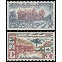 Dahomey Aéreo 18/19 1960 Vistas MNH