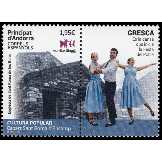 Andorra Española 569 2025 Cultura popular Esbart Sant Romà d Encamp MNH
