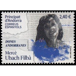 Andorra Española 570 2025 Mujeres andorranas Mercè Ubach Filbà MNH
