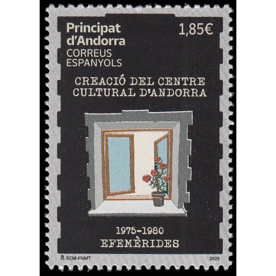 Andorra Española 575 2025 Efemérides Creació del Centre Cultural d Andorra MNH