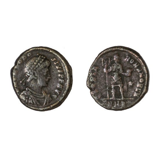 Moneda Imperio Romano Decargiro Teodosio I 393-395 d.C.