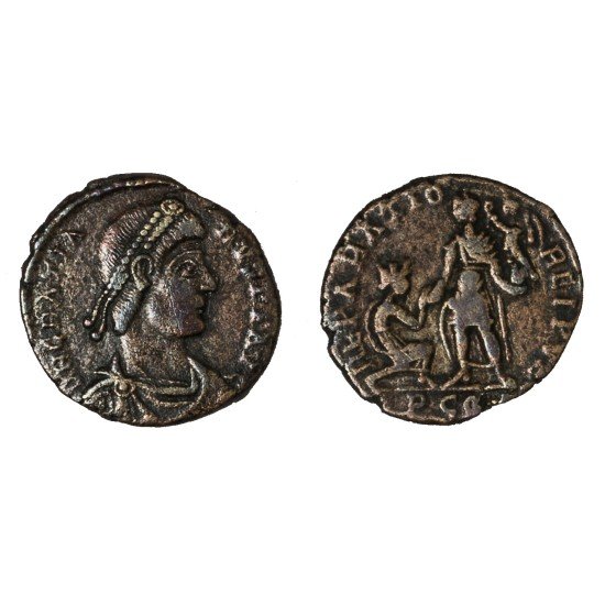 Moneda Imperio Romano Maiorina Graciano 379-383 d.C.