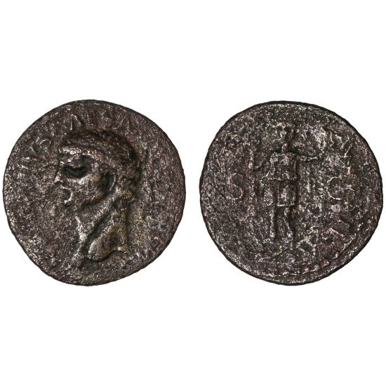 Moneda Imperio Romano As Claudio I 42 d.C.