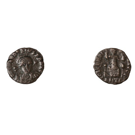 Moneda Imperio Romano Centenional Teodosio II 402 d.C.