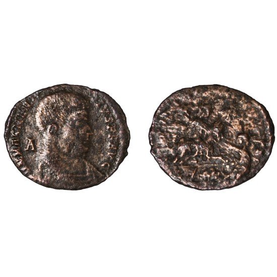 Moneda Imperio Romano Maiorina Magnencio 350-351 d.C.