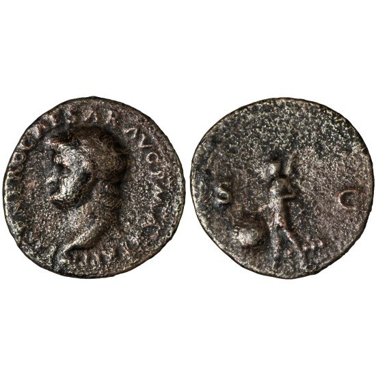 Moneda Imperio Romano As Nerón 64-68 d.C.