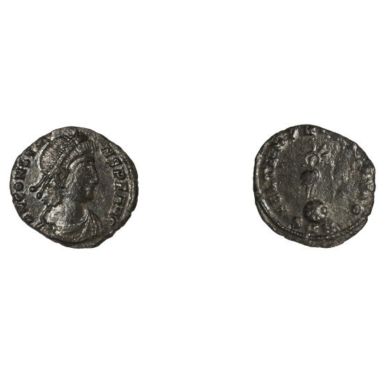 Moneda Imperio Romano ¼ de maiorina Constante 348-349 d.C.